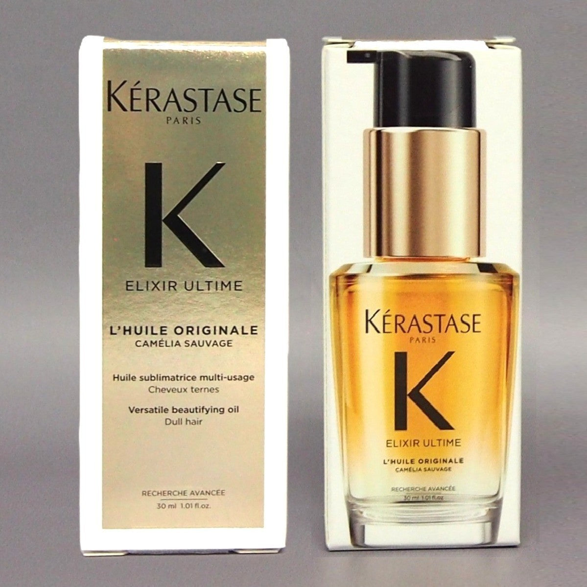 Kerastase Elixir Ultime L'Huile Original Hair Oil 30ml Travel Size - Shine & Frizz Control