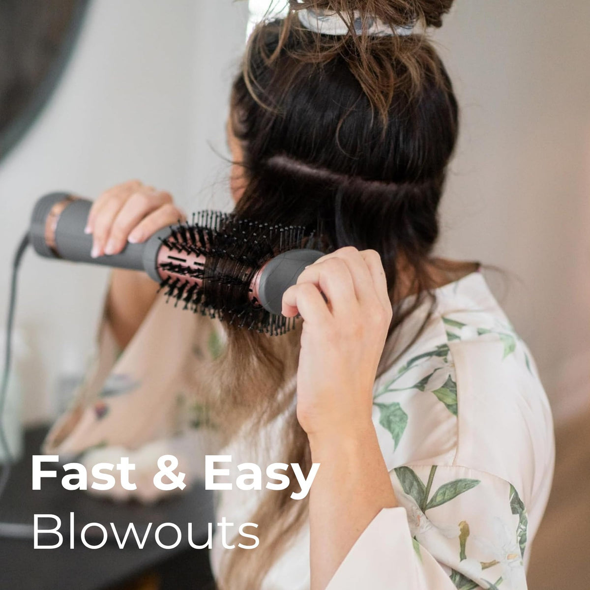 Volumizing One Step Blow Dry Brush - Hair Dryer & Styler with Ceramic Tourmaline