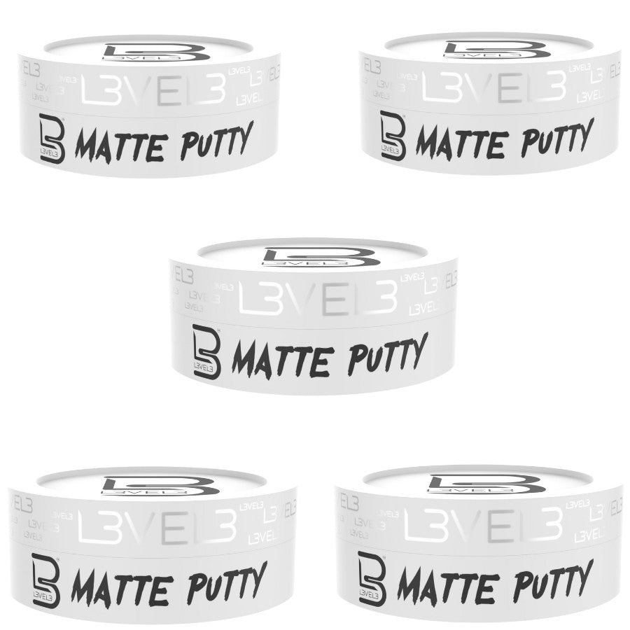 Hair Styling Matte Putty - Medium Hold, Matte Finish, 5oz, 5 Pack