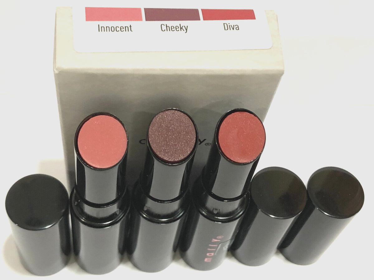 Mally Lipstick Trio - Innocent Cheeky Diva Lip Color Set