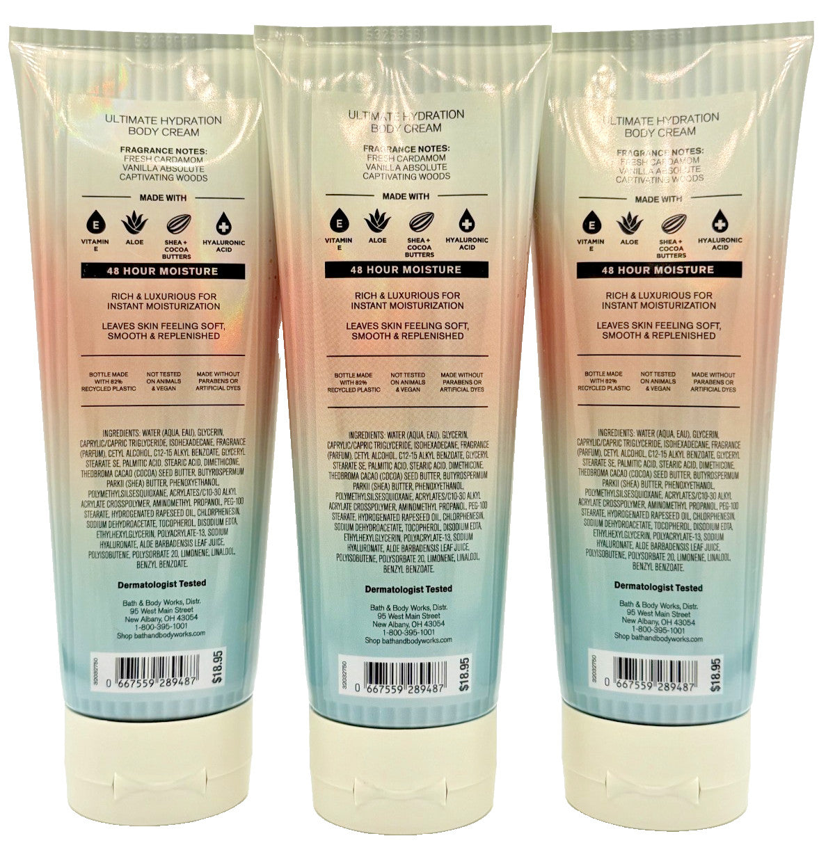 Vanilla Romance Body Cream - 3 Pack, 8 oz Each