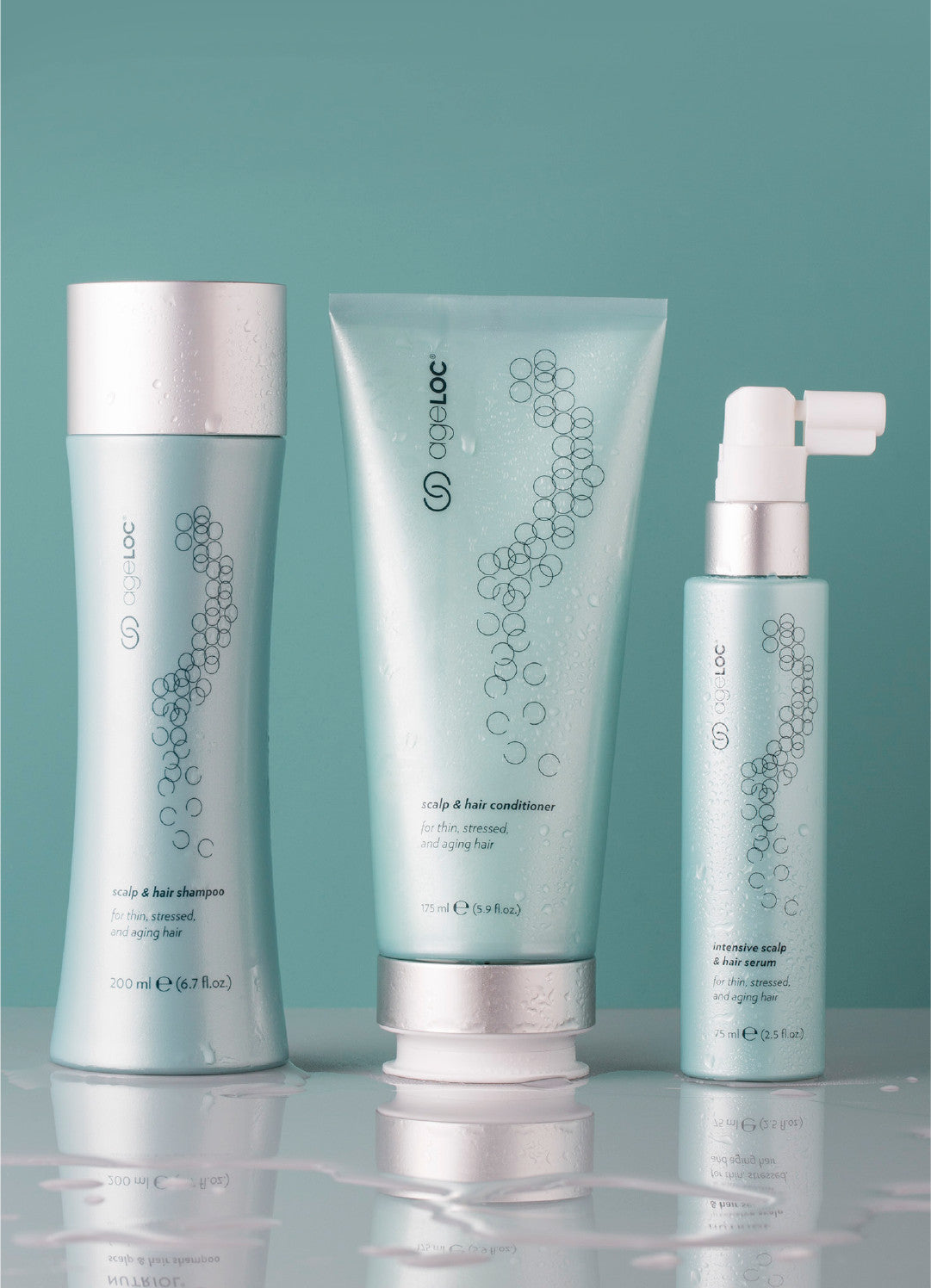Scalp & Hair Rejuvenating System - Shampoo, Conditioner & Serum Set