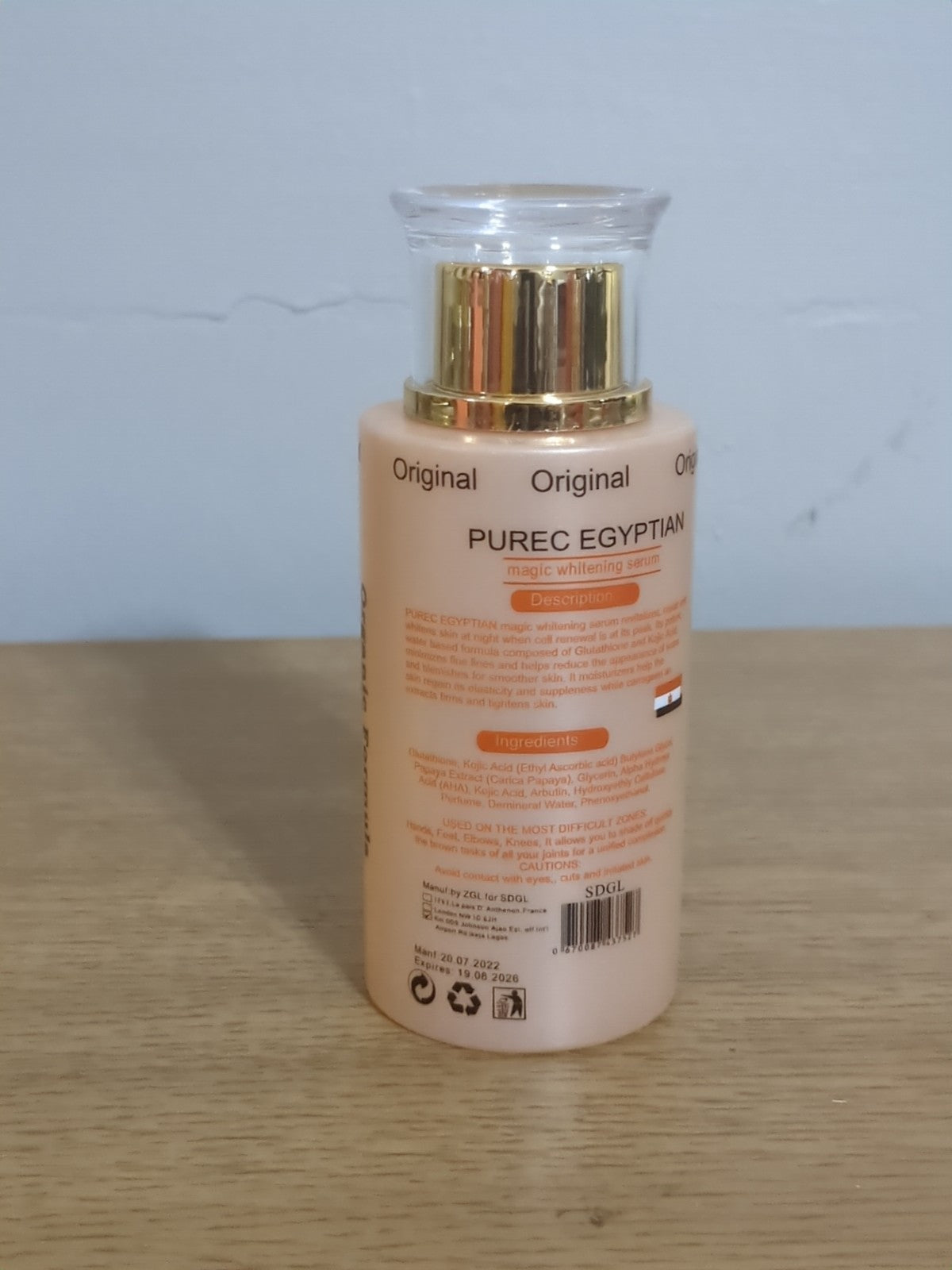 Egyptian Gold Face & Body Serum with SPF and Egg Yolk Lotion - Unbranded