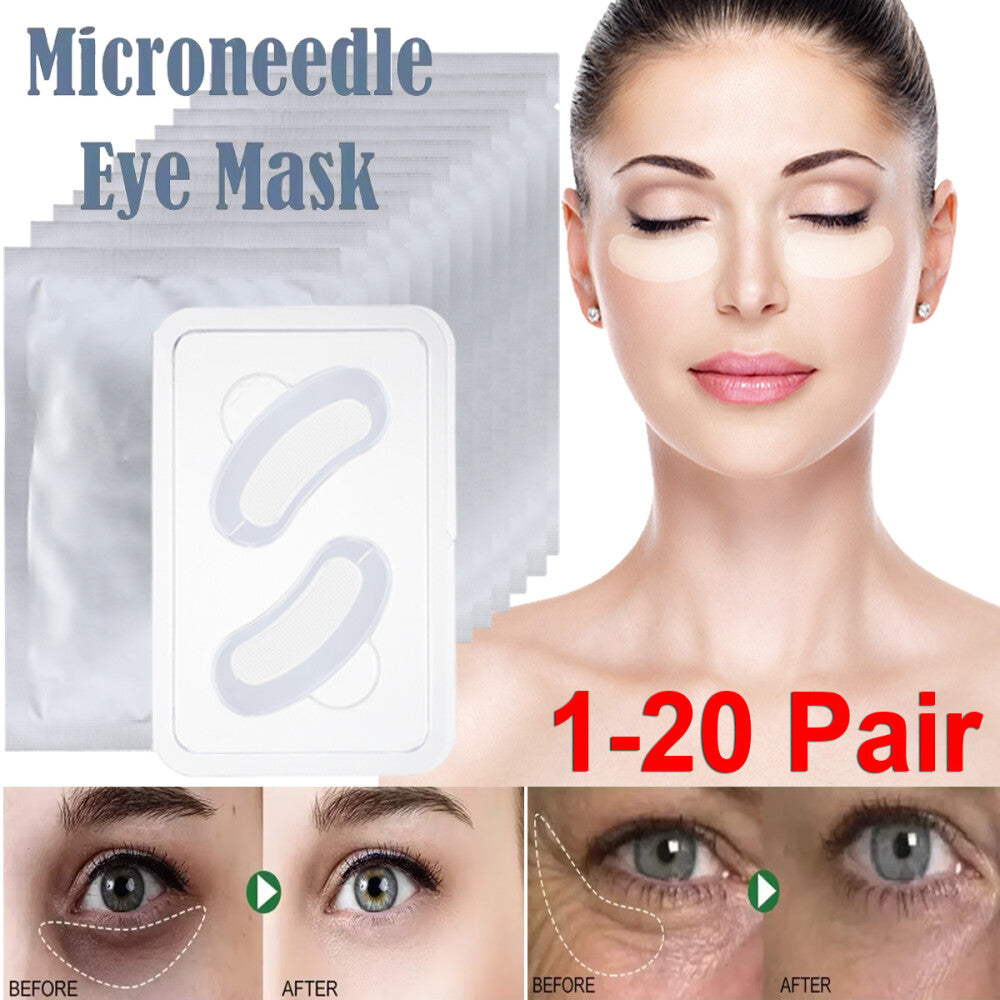 Hyaluronic Acid Microneedle Eye Patches Anti-Aging Dark Circles Fine Lines Moisturizer