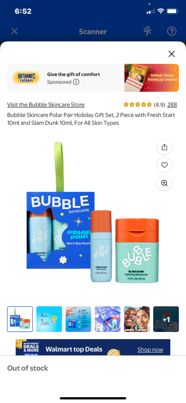 Bubble Skin Care Polar Pair Holiday Gift Set - Moisturizer & Gel Cleanser