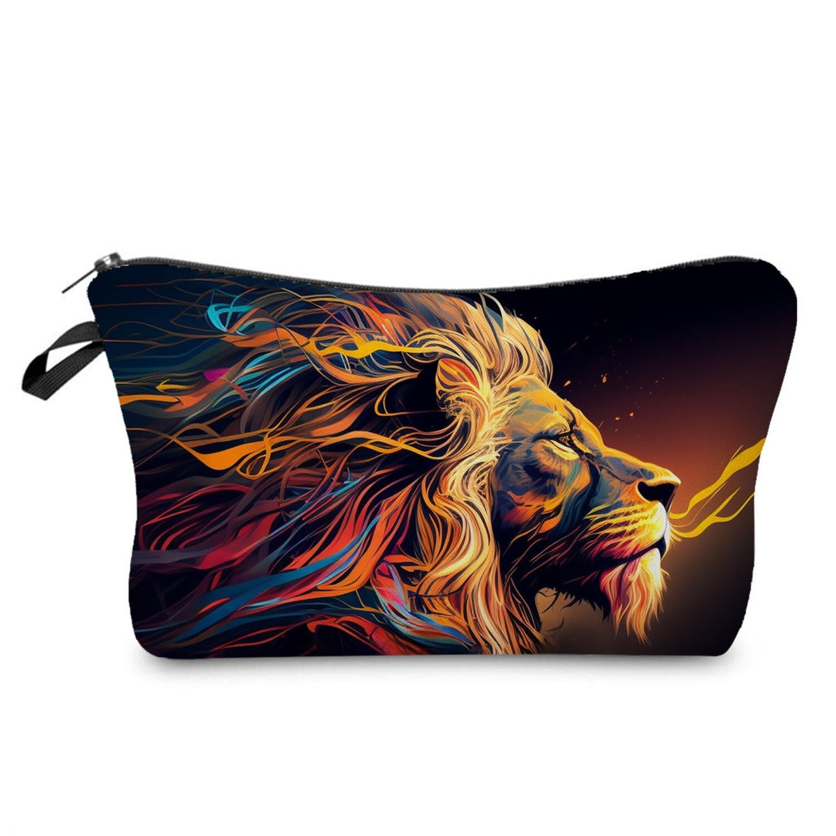 Lion Makeup Bag Small Travel Cosmetic Organizer Zipper Pouch for Women & Girls