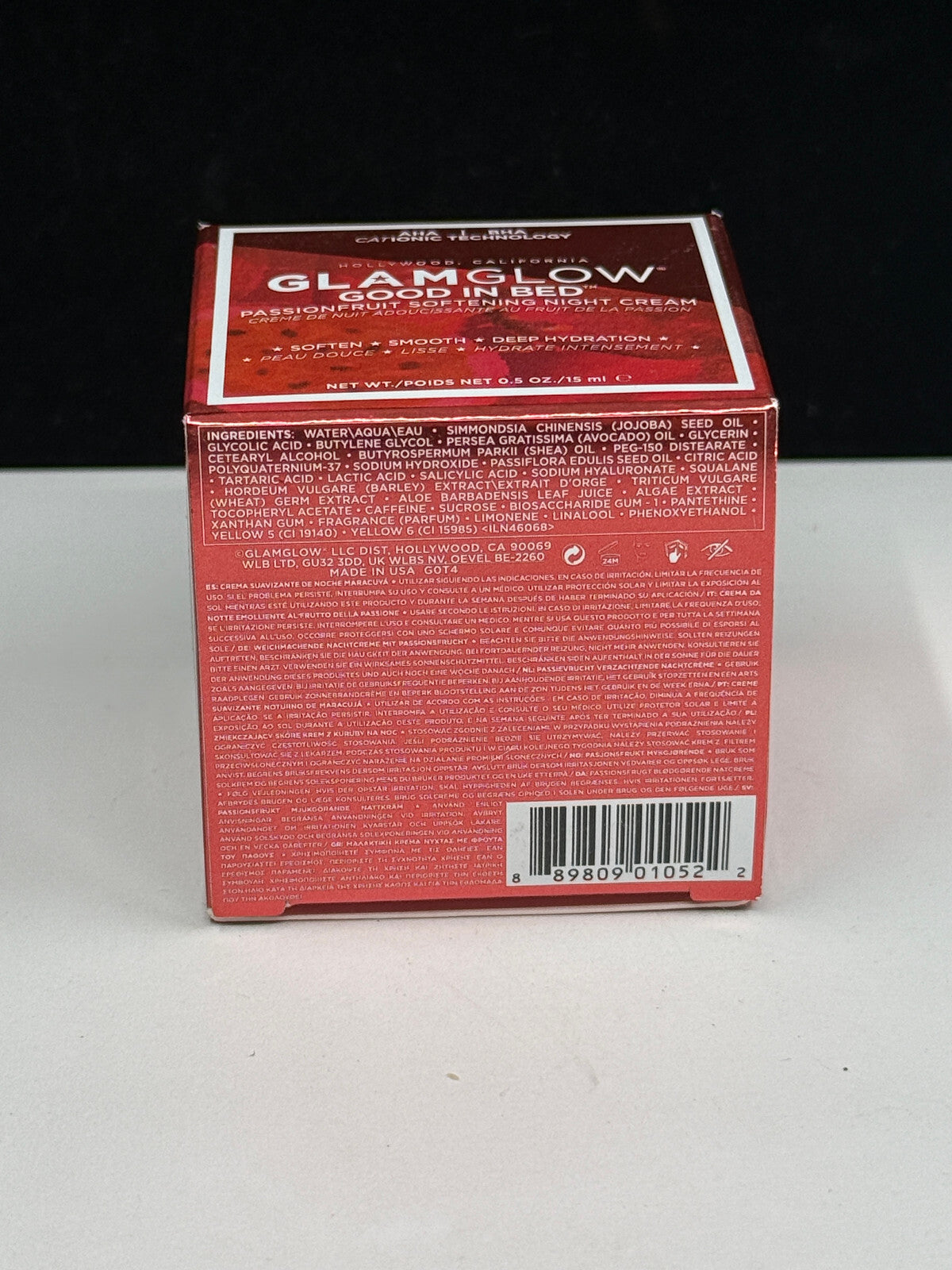 Glamglow Passionfruit Night Cream 0.5 oz Softening Night Moisturizer