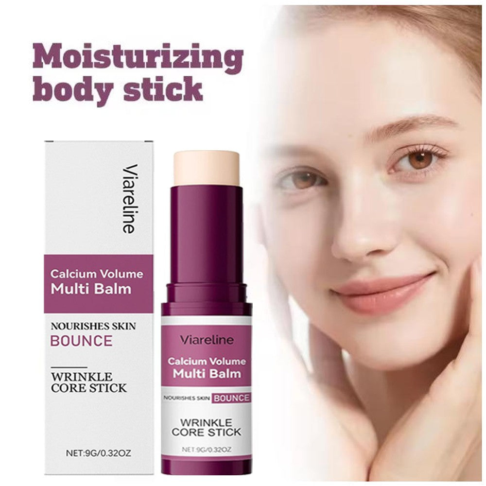 Calcium Collagen Plumping Balm Stick for Neck Face & Eye Deep Moisturizing Set