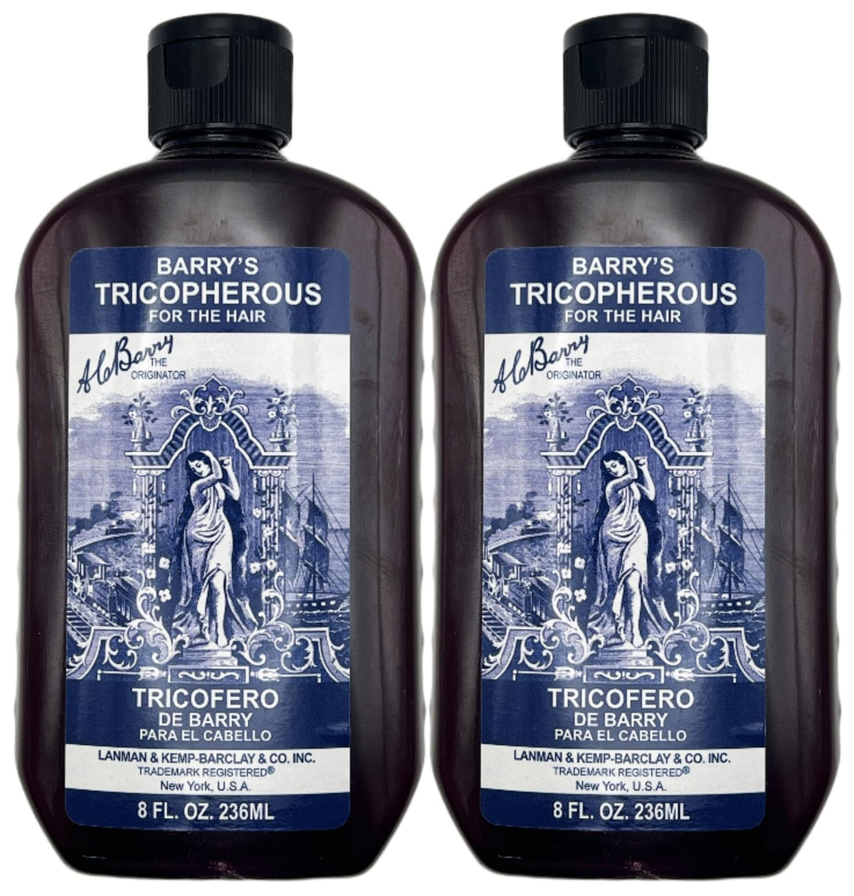Hair Growth Liquid Treatment - Tricopherous Black Hair 8 Fl Oz Pack of 2