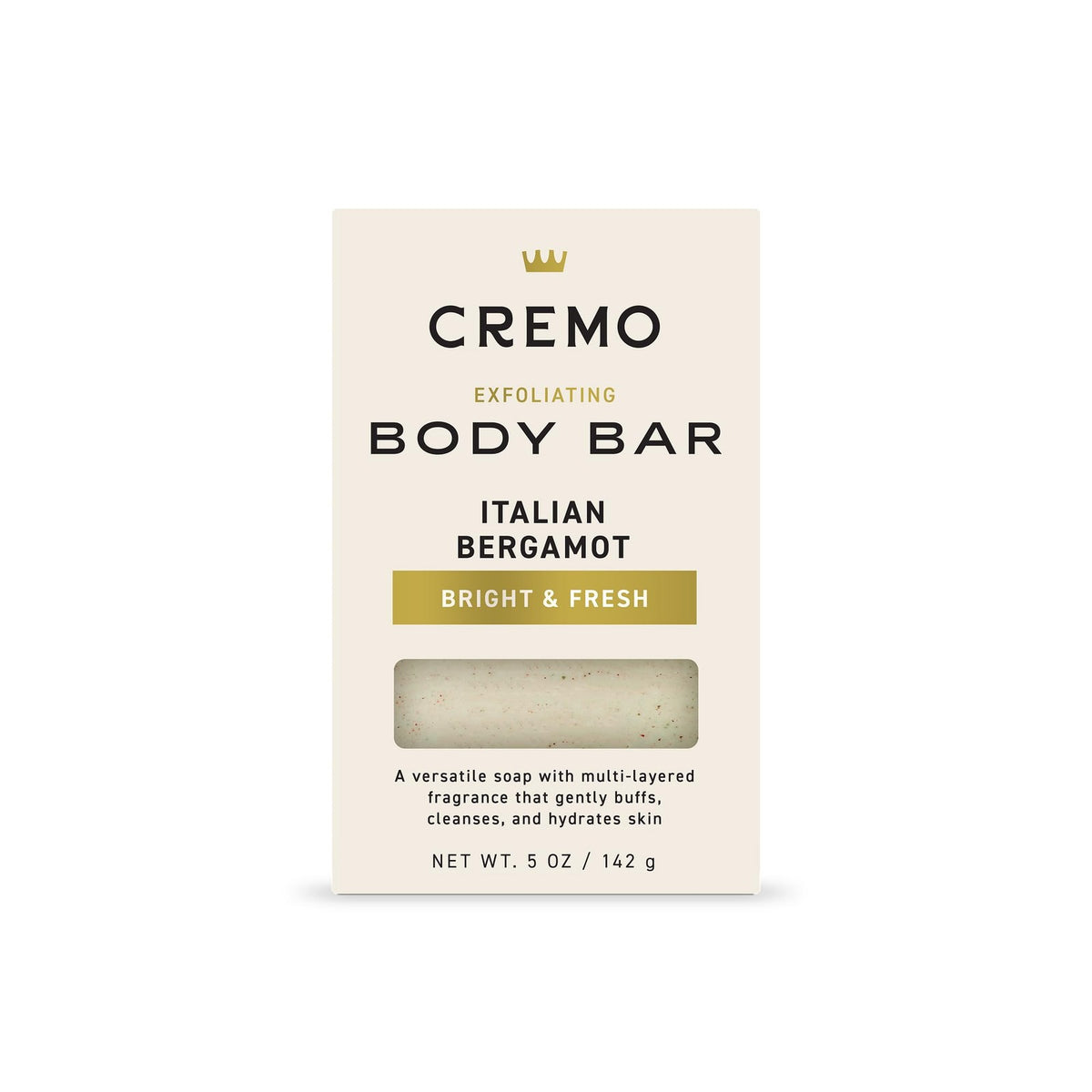 Cremo Exfoliating Body Bar for Men, Italian 5 Ounce (Pack of 1), Other