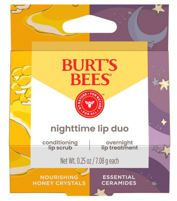 Lip Scrub & Overnight Lip Treatment Duo - Hydrating Honey & Peppermint