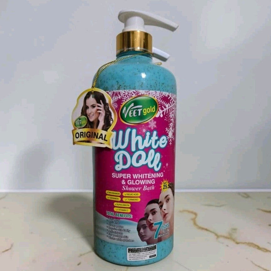Veet Gold White Doll Brightening Body Wash 1000ml - Moisturizing Shower Gel