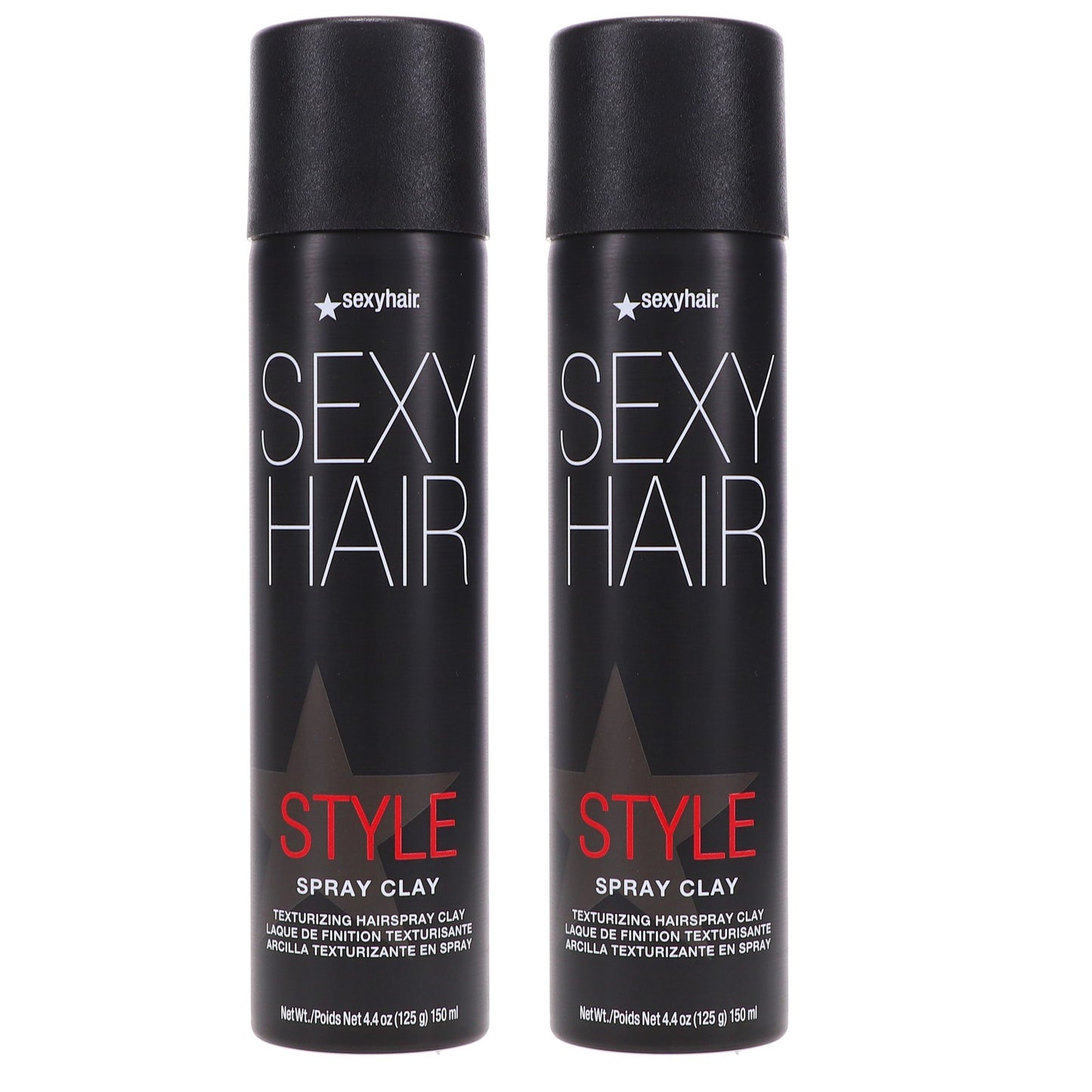 Hair Styling Spray Clay 4.4 oz - Matte Finish, Texture & Volume - 2 Pack