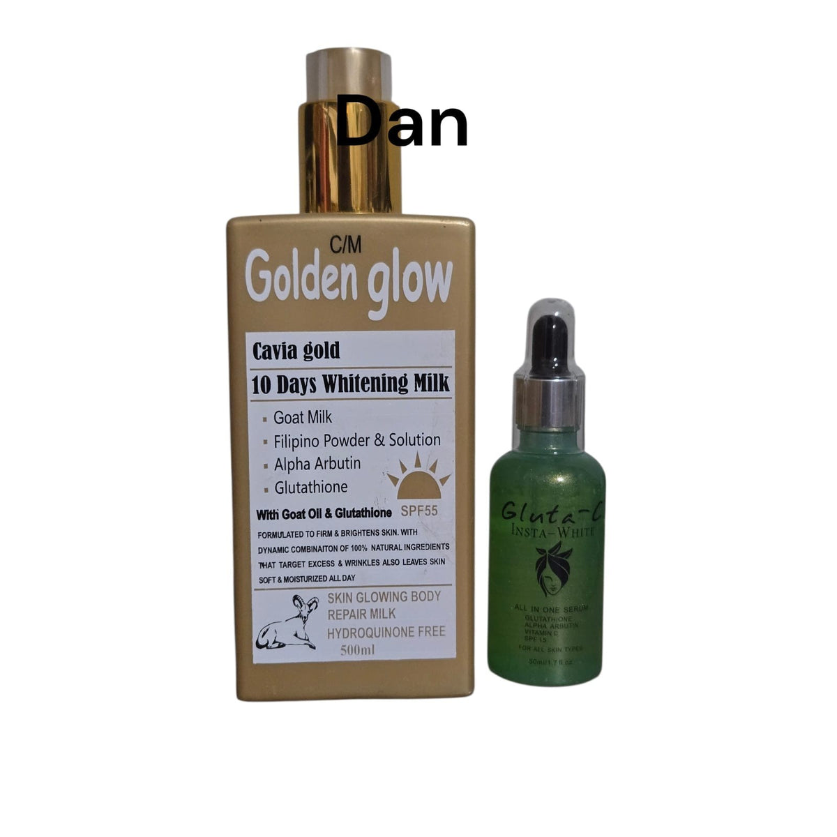 Golden Glow Caviar Gold Brightening SPF 55 Repair Lotion & Serum