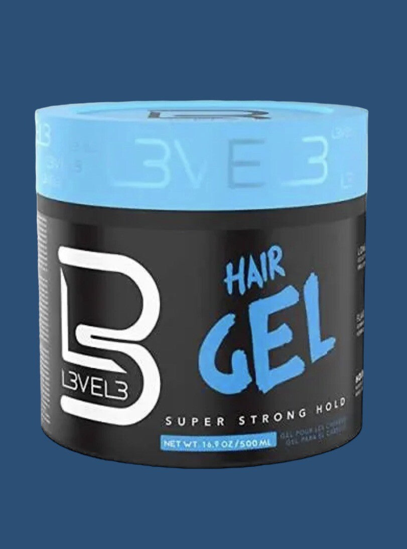 Level 3 Hair Gel - Super Strong Hold, Flake-Free, Long-Lasting Shine 500ML