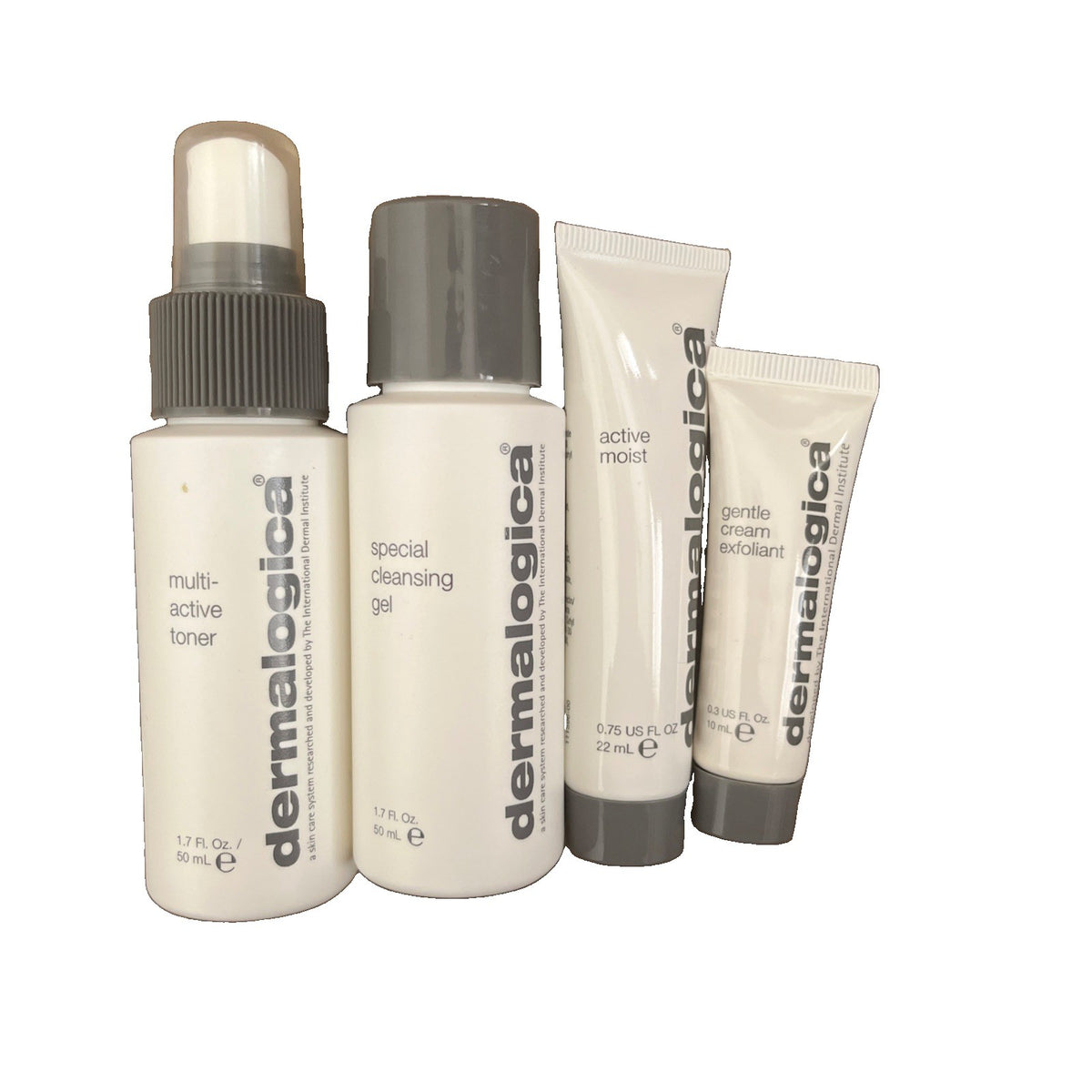 Dermalogica Skin Care Kit with Toner, Cleansing Gel, Moisturizer & Exfoliant