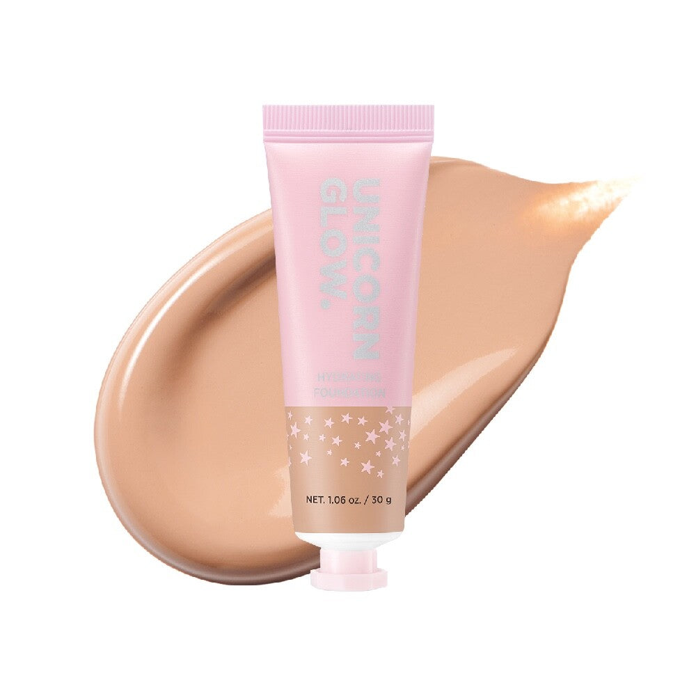 Unicorn Glow Hydrating Foundation 07 Honey - 2 Pack, Natural Medium to Full Coverage