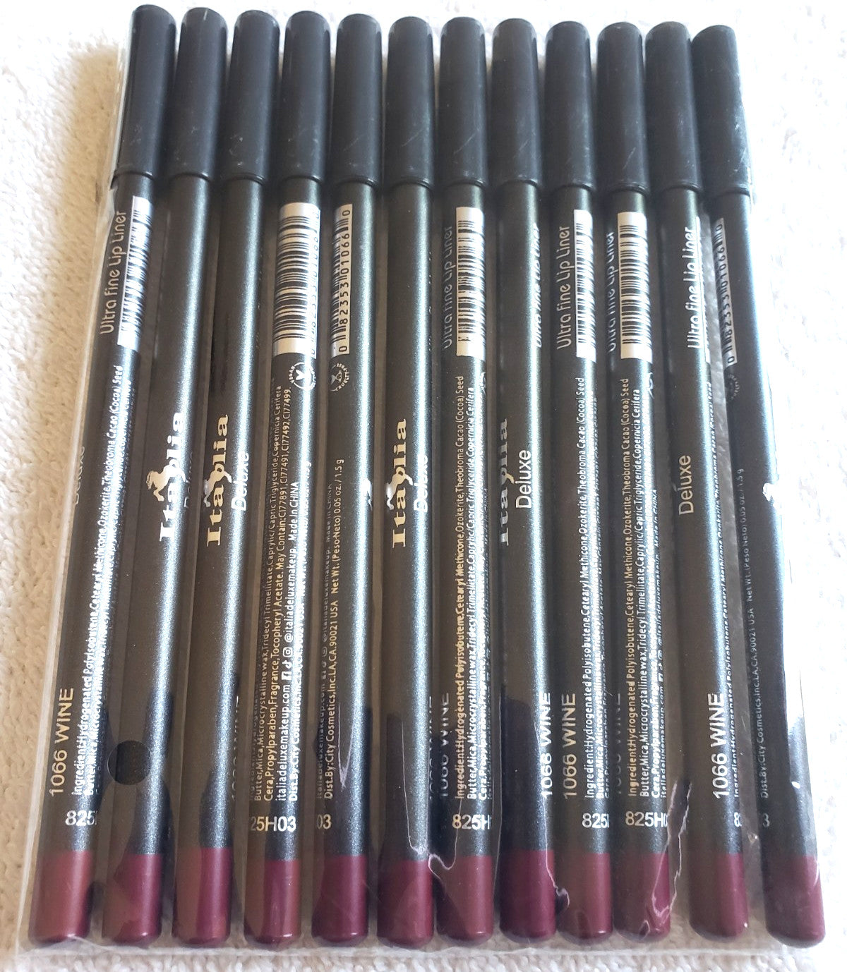 Ultra Fine Lip Liner Pencils - Assorted Colors, Long Lasting, Soft & Smooth