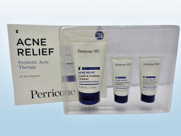 Acne Relief Prebiotic Therapy 30-Day Regimen Set - Pack of 3