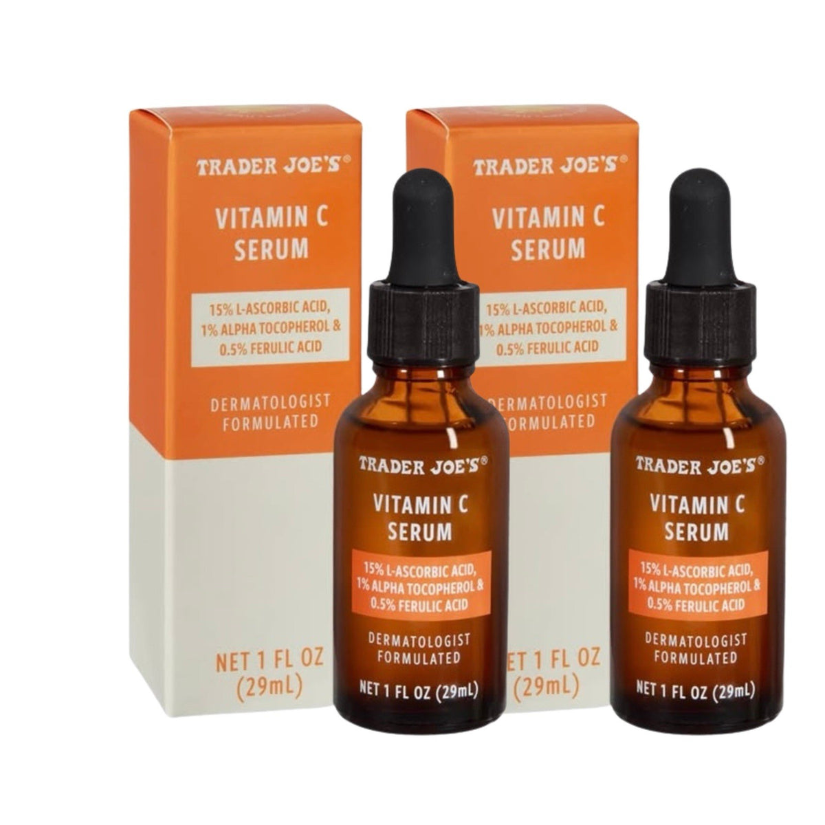 Vitamin C Serum with Vitamin E & Ferulic Acid, 1 fl oz (2 Pack)