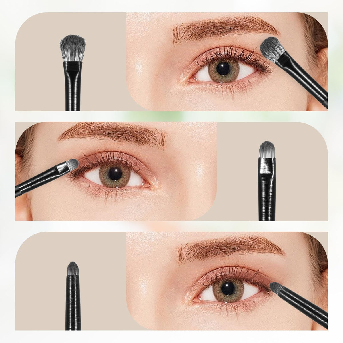 Premium Eye Makeup Brush Set with Eyeliner, Eyebrow & Blending Brushes