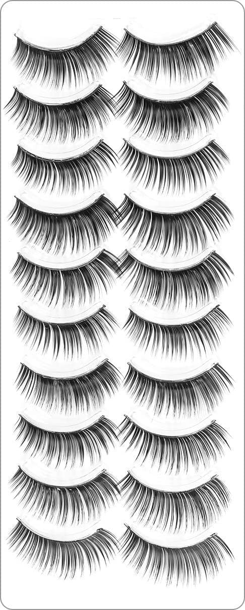 140 Pairs False Eyelash Bundle with 7 Styles for Dramatic & Natural Looks