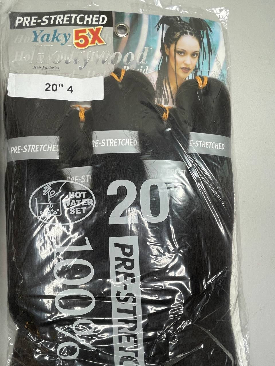 Pre-Stretched Braiding Hair 20 Inch Color 4 Kanekalon Yaky 5X