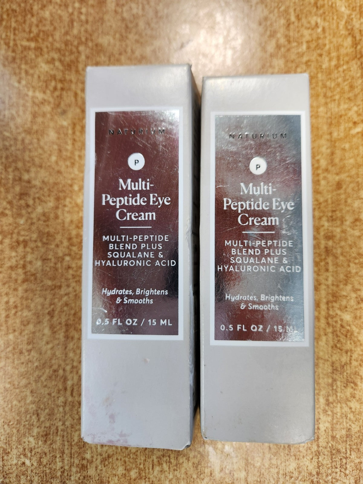 Multi-Peptide Eye Cream Set - Hydrating Anti-Aging Brightening 0.5 oz Each