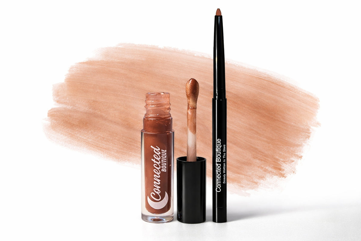 Lip Liner & Lip Gloss Kit Long Lasting Hydrating Lip Combo - All Colors
