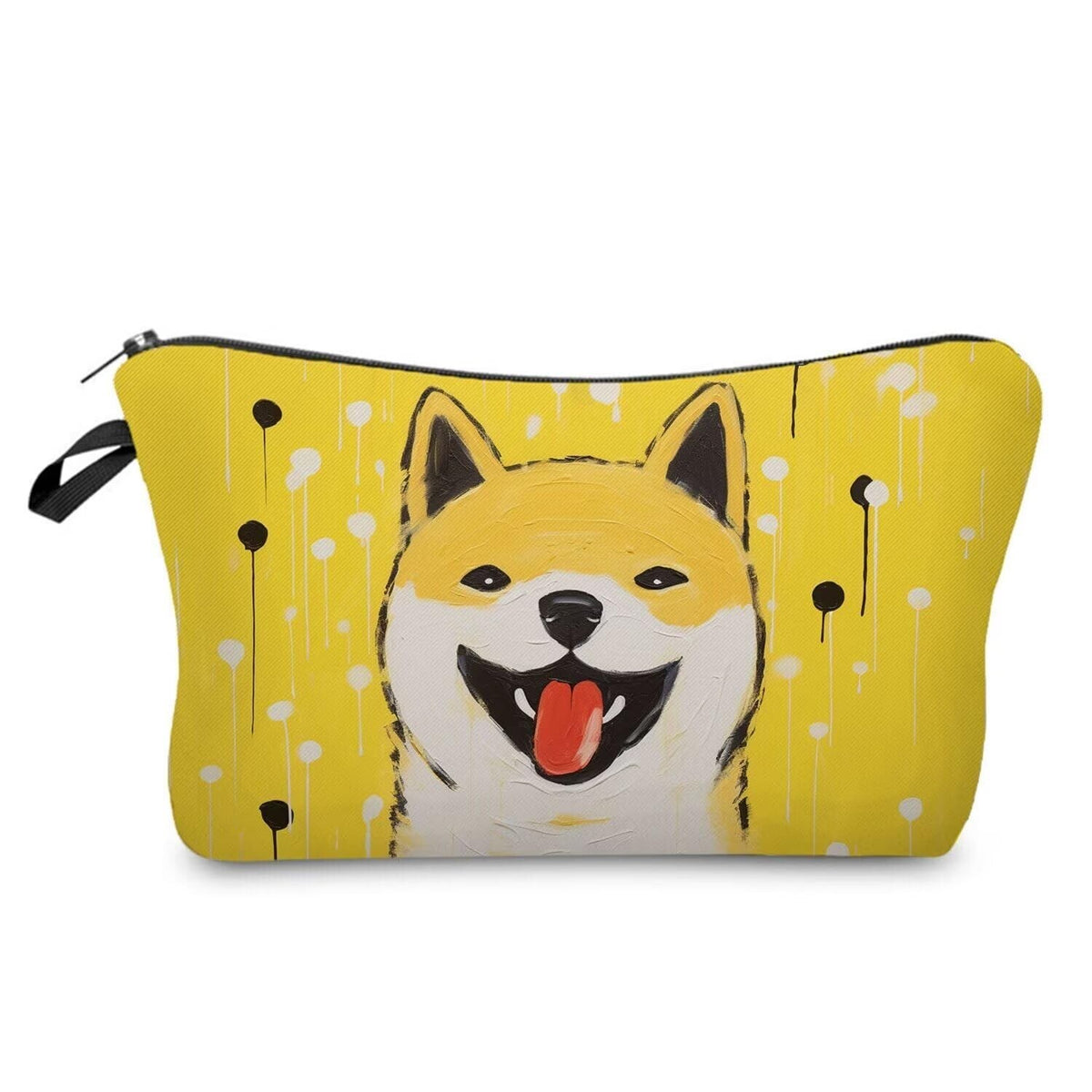 Cute Shiba Inu Makeup Bag Small Organizer for Women & Dog Lovers