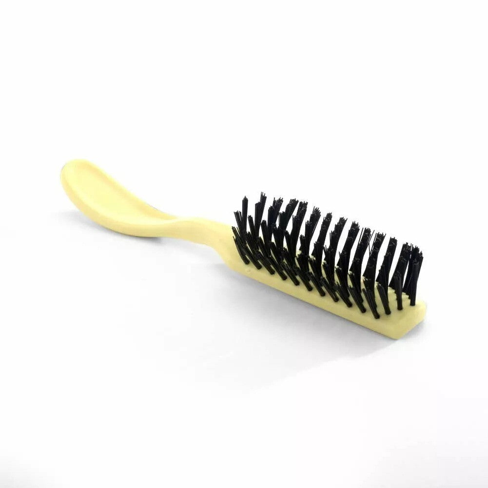 Hospital Hair Brushes Pack of 12 - Ivory Plastic Handle, 7-inch Adult Hair Combs