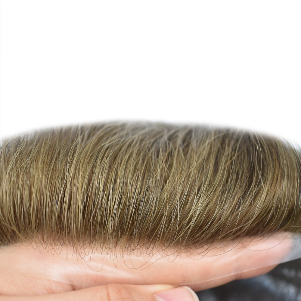 Men's Ultra Thin Skin Wig System - Hair Replacement, V-Loop 0.04-0.06mm