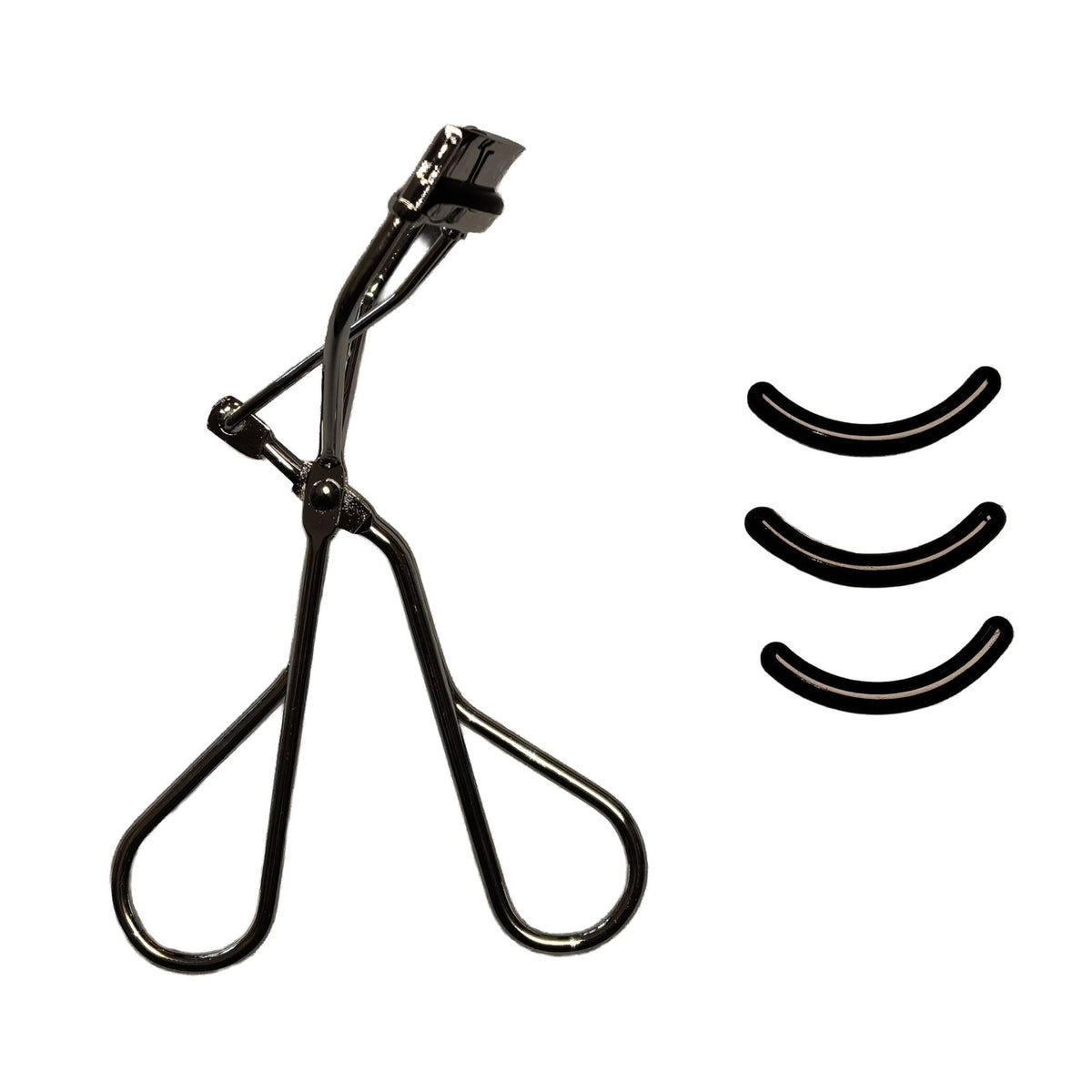Stainless Steel Eyelash Curler for Natural Lash Curling - Silver