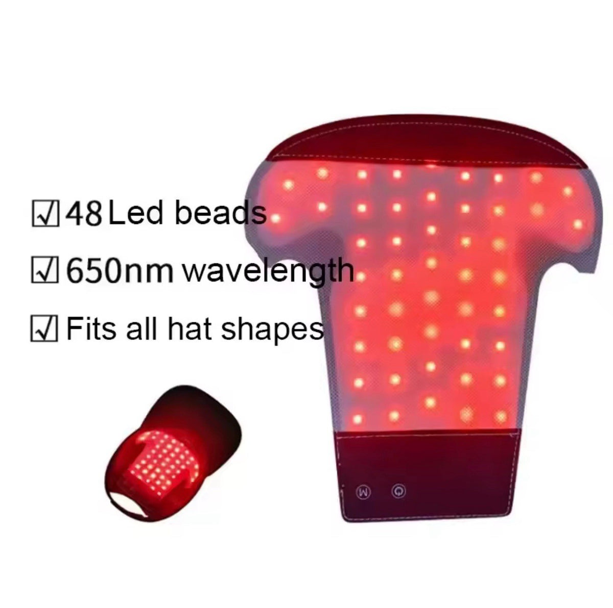 Red Light Therapy Cap LED Hair Growth Hat Scalp Treatment