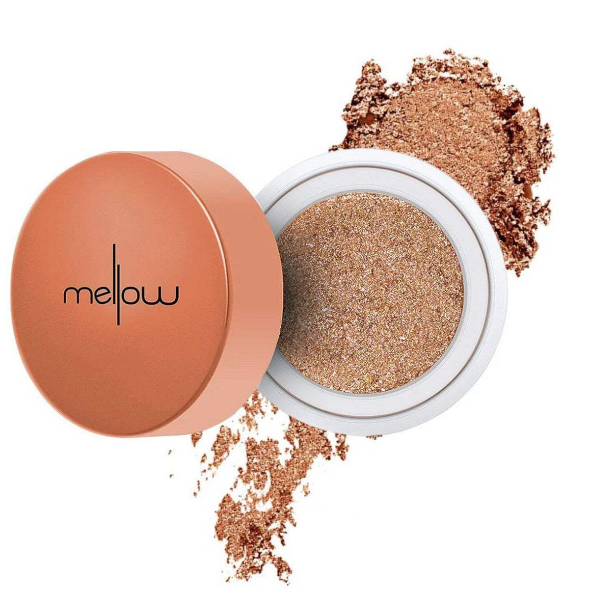 Glitter Chrome Eyeshadow - Golden Glow Long-Wear Vibrant Metallic Eye Makeup