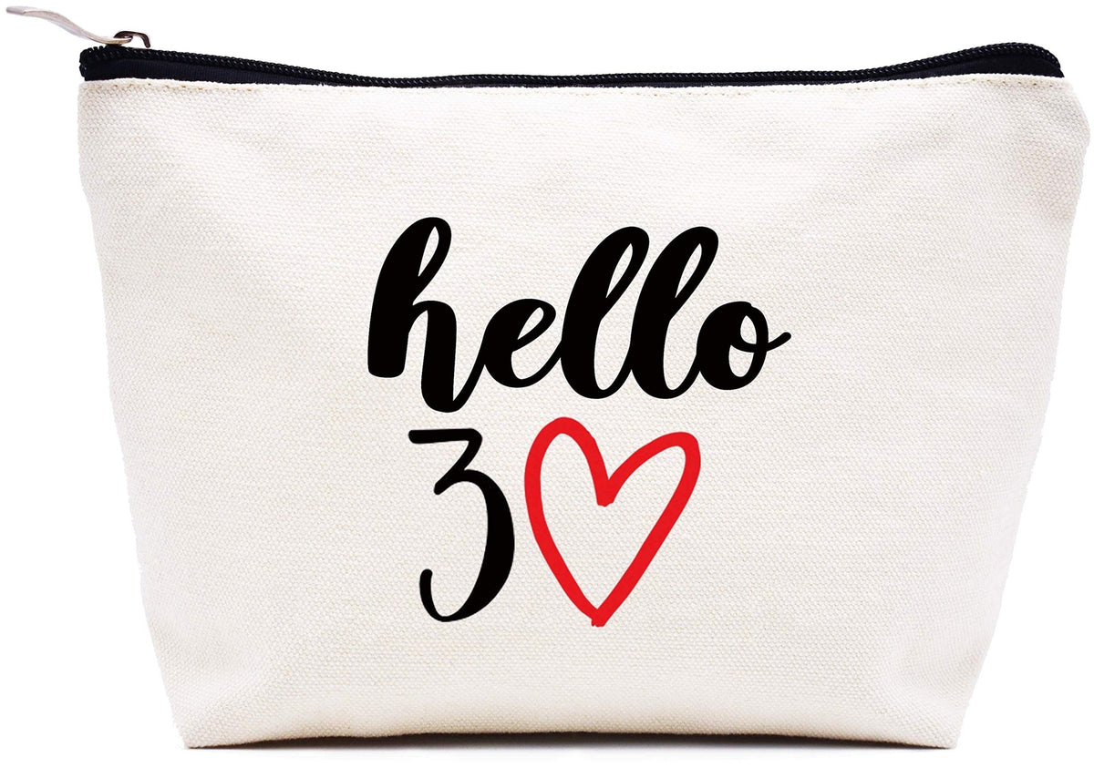 30th Birthday Makeup Bag - Funny Cosmetic Travel Pouch for Women