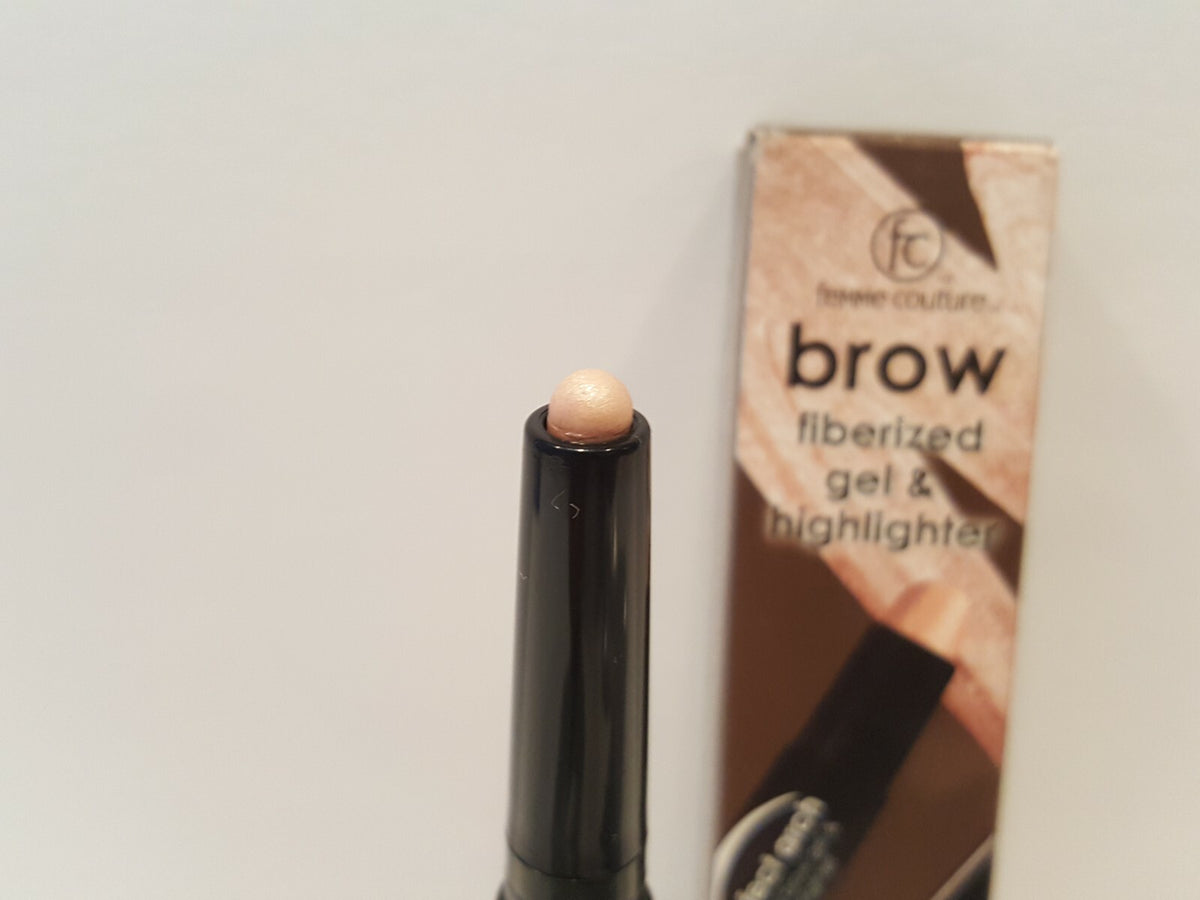 2 Pack Brow Fiberized Gel & Highlighter Medium Dark - Eye Makeup Set
