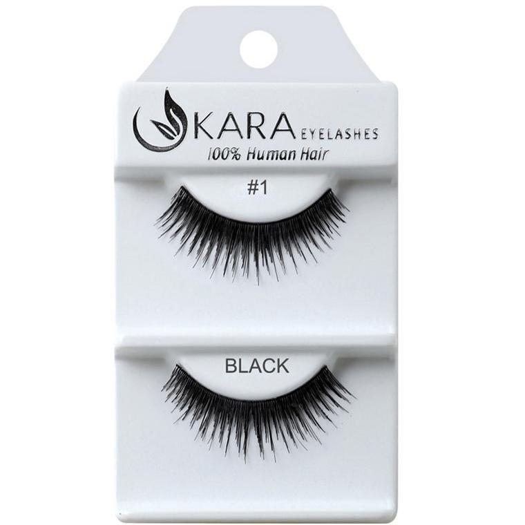 6 Pairs 100% Human Hair False Eyelashes - Kara Assorted Styles