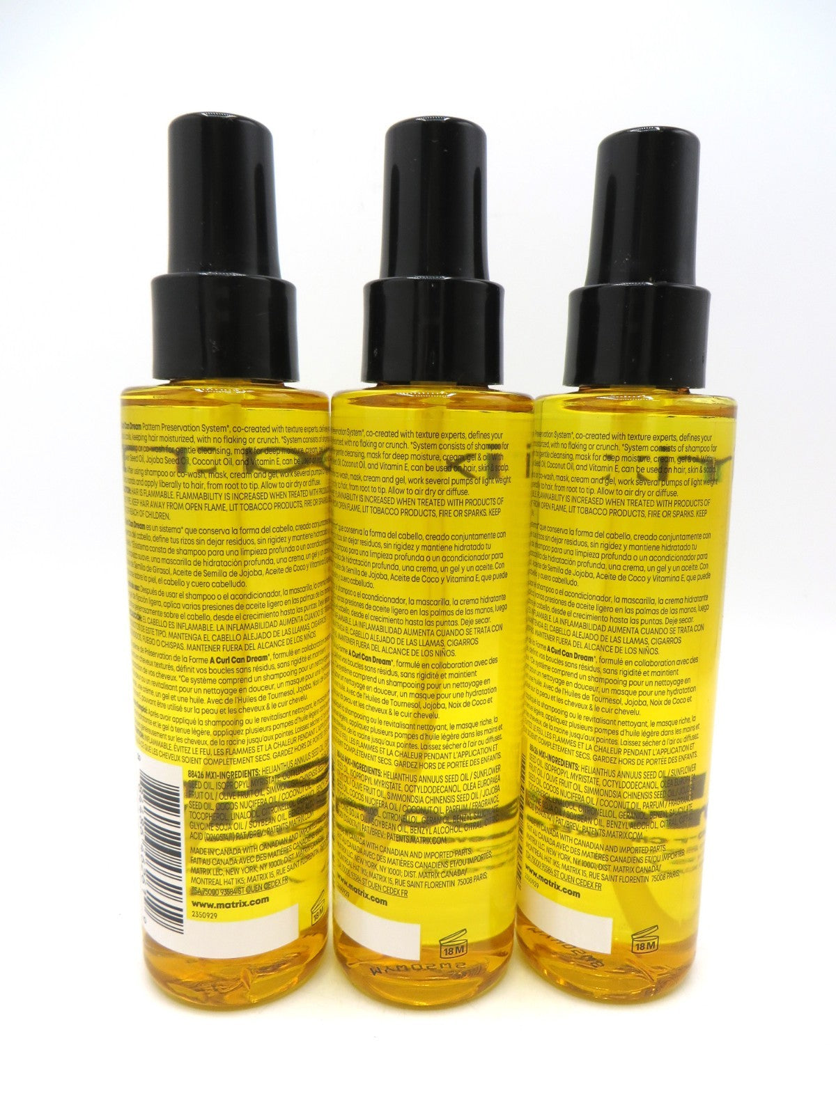 Hair & Scalp Oil - Curl Can Dream Total Results 4.4 oz, Pack of 3