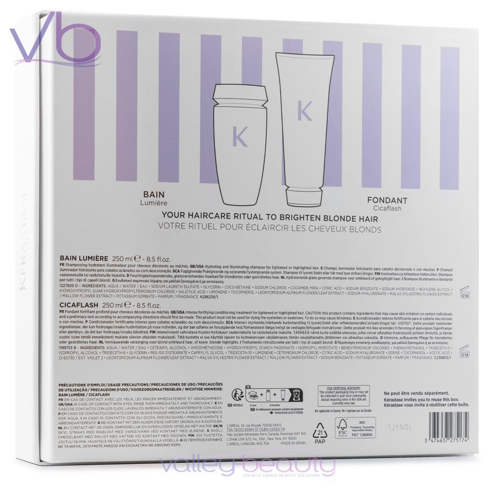 KERASTASE Blond Absolu Gift Box Set | Fondant Cicaflash, Bain Lumiere