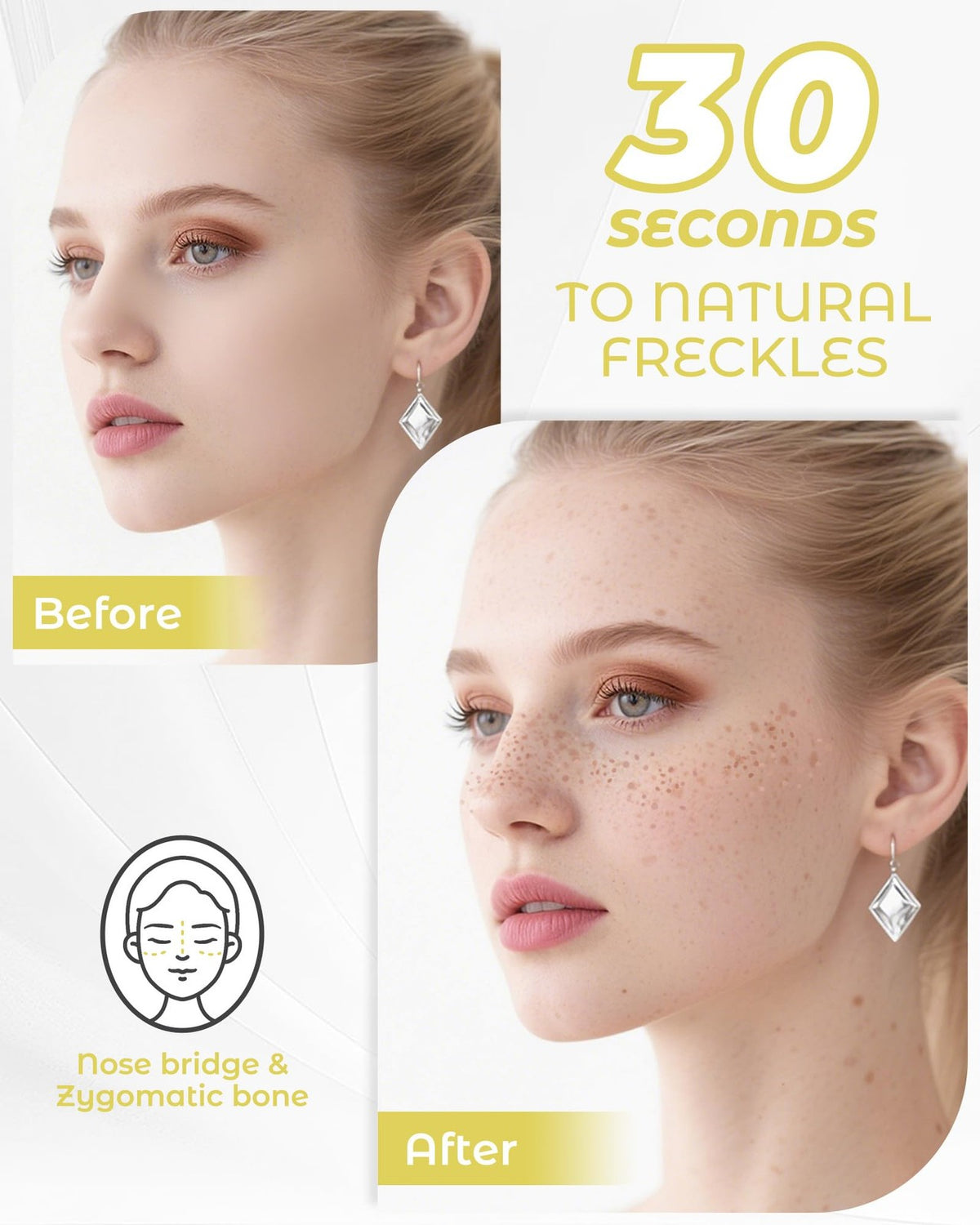 Freckle Stamp Pen Dual-End Fake Freckles Makeup Pen - Natural Shades