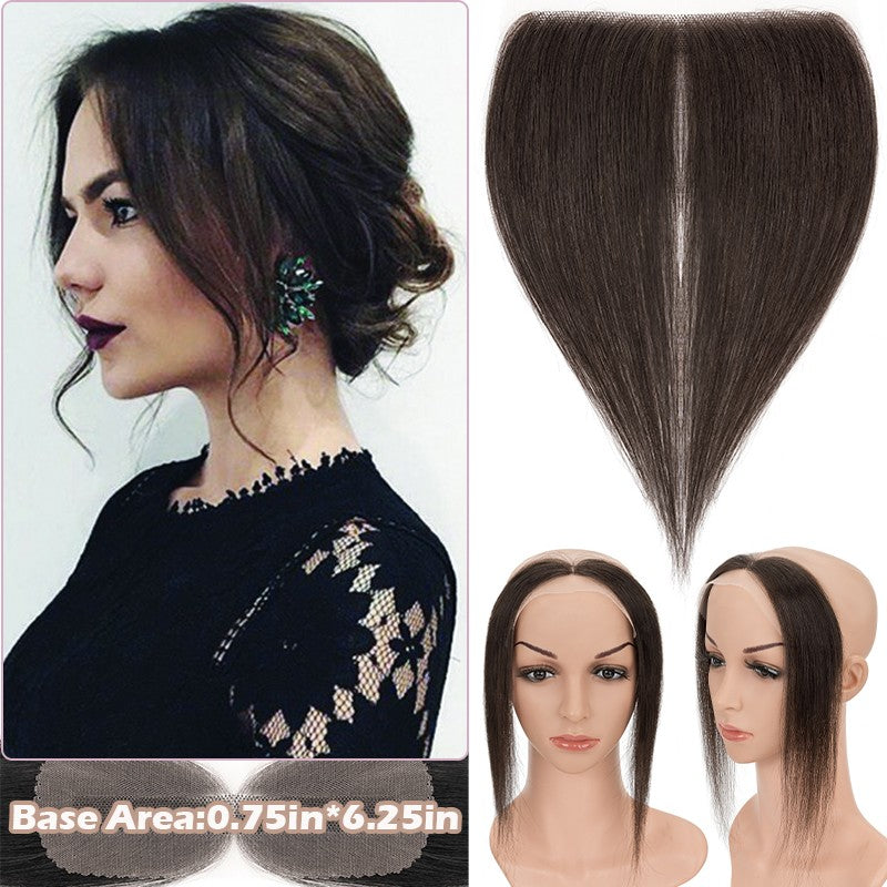 Full Lace Hair Topper with Wire for Women - Natural Human Hair Frontal