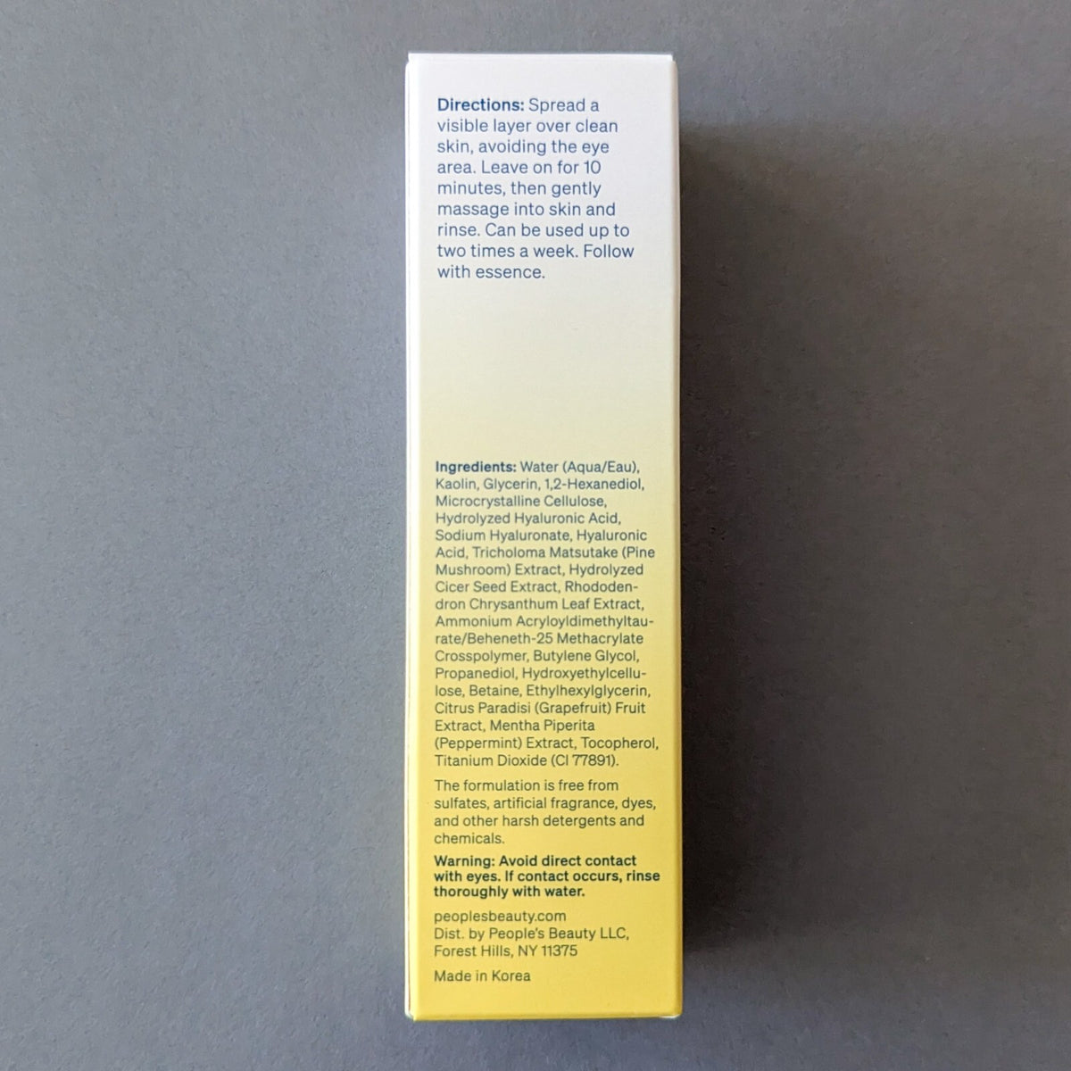 People's Beauty Frontliner Mask + Scrub - Full Size 1.7oz/50ml Sealed