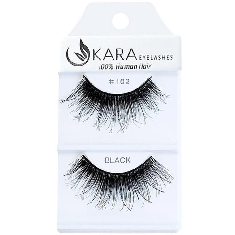 6 Pairs 100% Human Hair False Eyelashes - Kara Assorted Styles