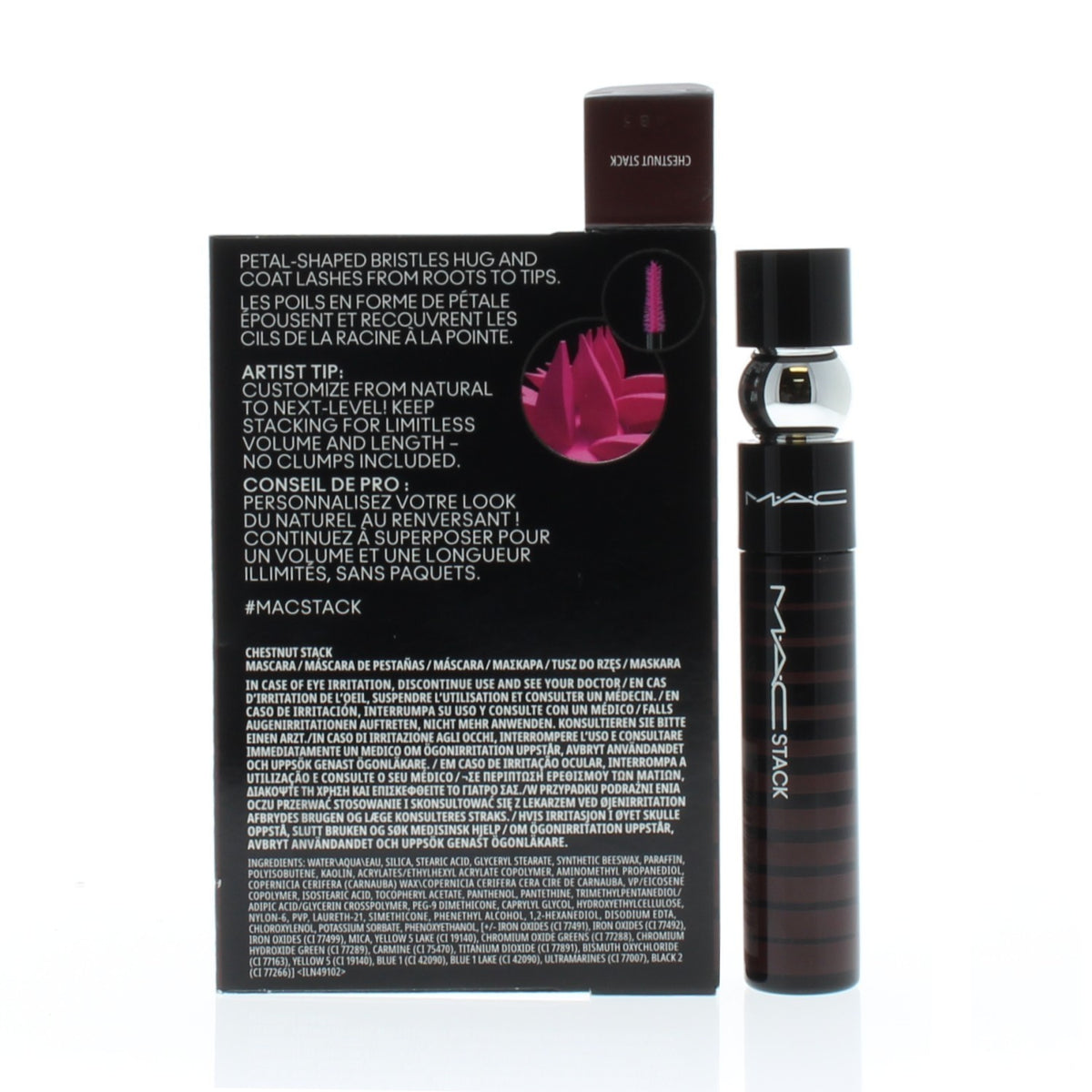 Mac Stack Mascara Chestnut 12ml - Buildable Volume & Length