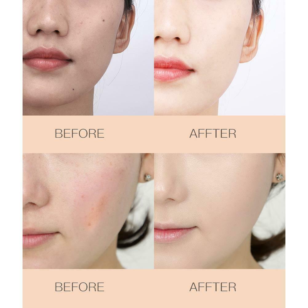 BB Cream Foundation Concealer Stick with Cushion Puff, 3-in-1 Moisturizing Formula
