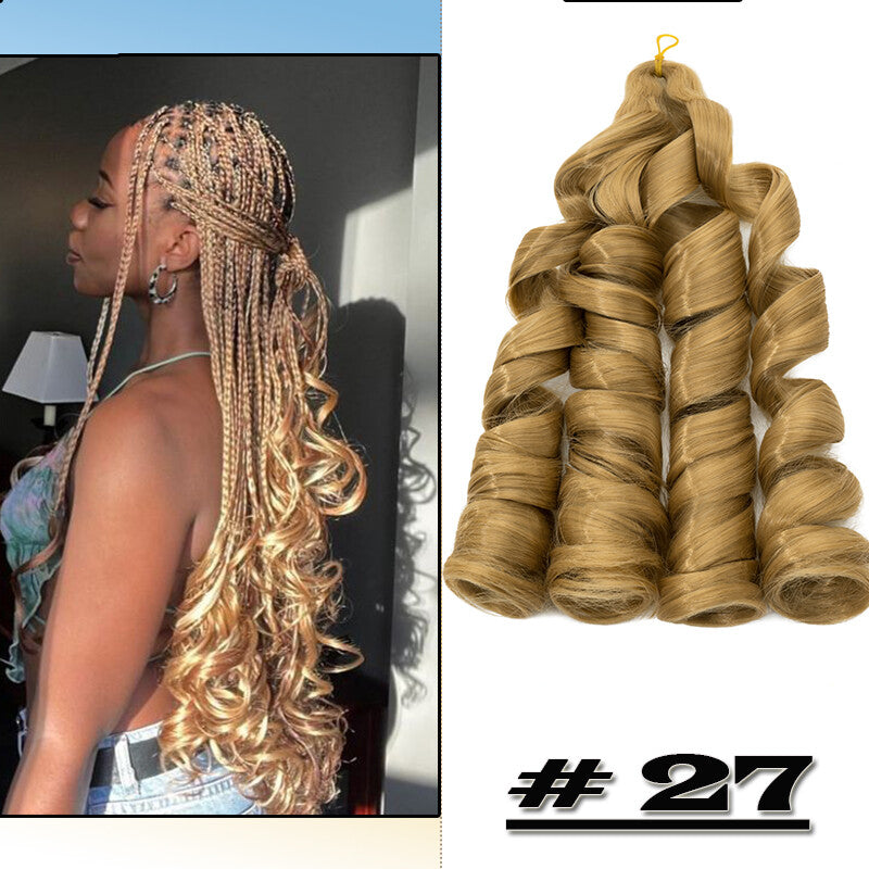 Curly Braiding Hair 24" Wave French Curls Synthetic Extensions