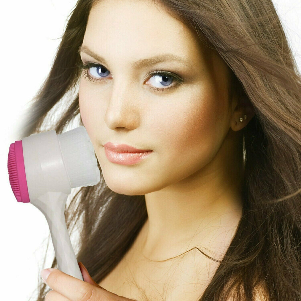 2-in-1 Facial Cleansing and Exfoliating Brush for Skin Refreshing