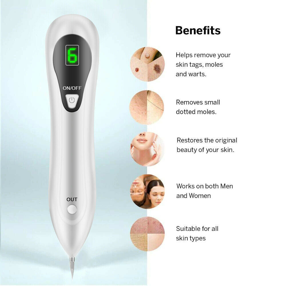 Professional Laser Plasma Pen for Skin Tag Mole Removal & Dark Spots