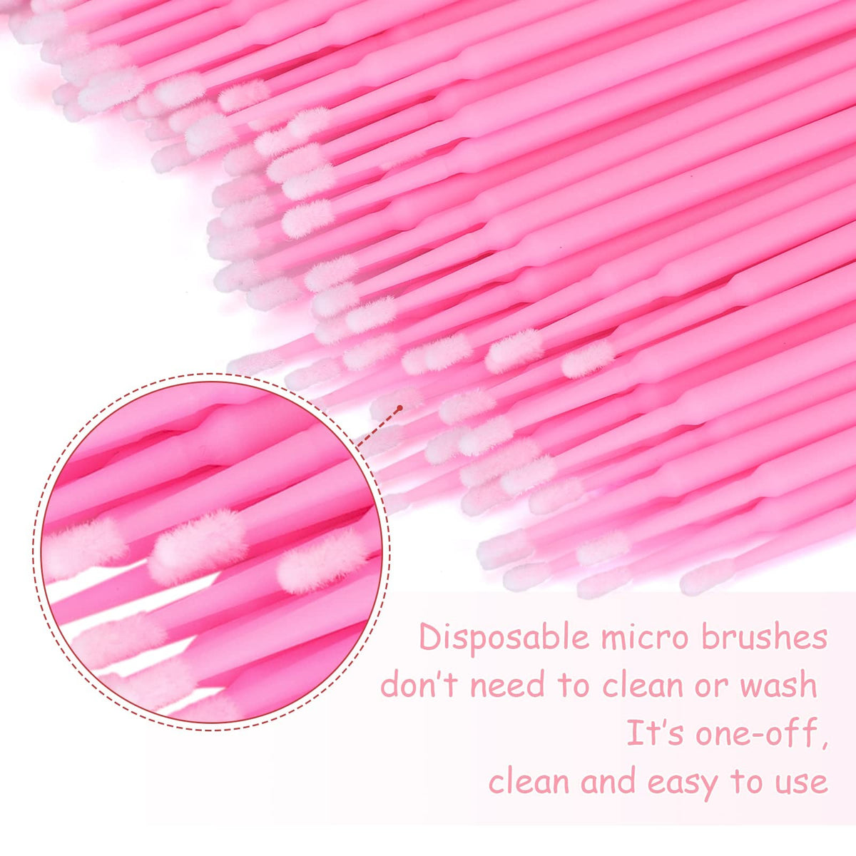 Disposable Micro Cotton Swabs 500PCS for Makeup & Personal Care